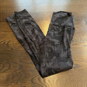Lululemon Black Camouflage Leggings